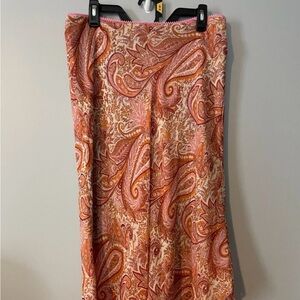 Heart Soul Pink Paisley Skirt size XL Beautiful RARE skirt